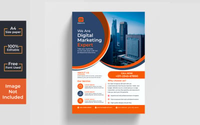Captivate Your Audience with our Exclusive Corporate Flyer PSD Template