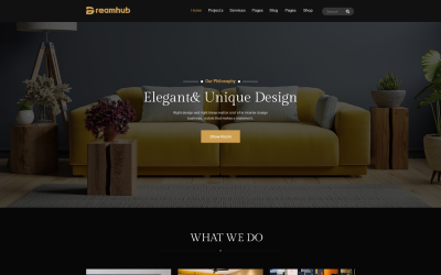 Dreamhub Interior-Design HTML5-Vorlage