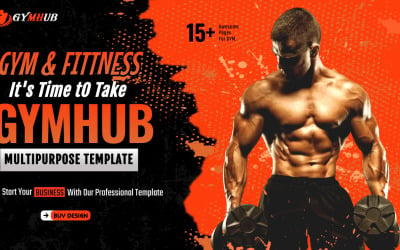 GymHub || Plantilla HTML de fitness y gimnasio