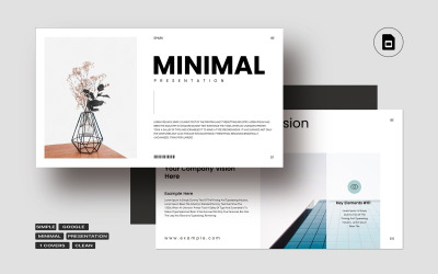 Minimal Temiz Sunum Düzeni Şablonu