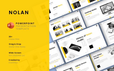 Nolan-Corporate Business PowerPoint-presentatie