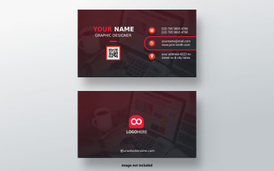 "Professionally Crafted Corporate Business Card PSD Template: Make a Lasting Impression!"