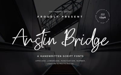 Austin Bridge - Font Script moderni