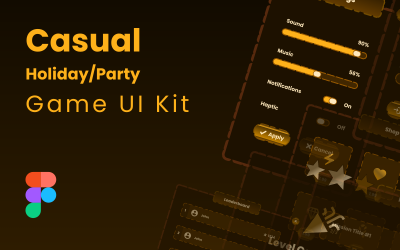 Casual Holiday / Party Game UI Kit - Figma