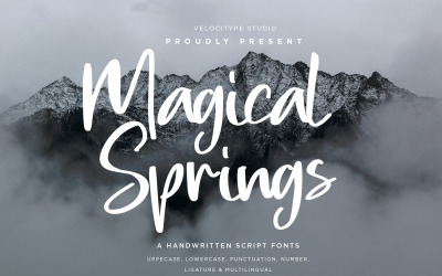 Magical Springs - Modern Script шрифти