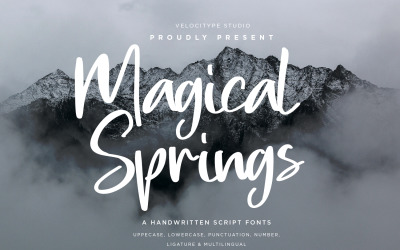 Magical Springs - písma moderního skriptu