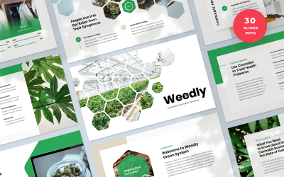 Weedly – Cannabis bemutató PowerPoint sablon