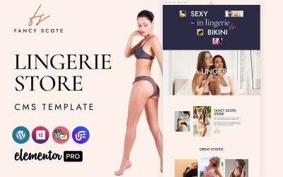 Fancyscote Lingerie WordPress CMS Template