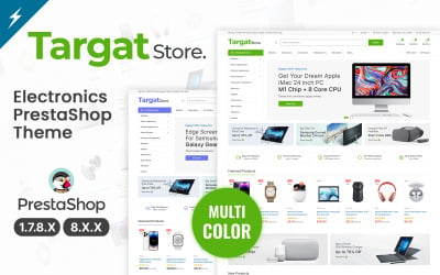 Targat — szablon PrestaShop z elektroniką i mega sklepem
