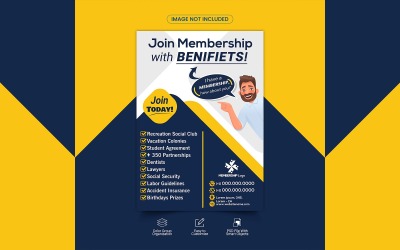 Vorlage für einen Mitgliedschaftsflyer