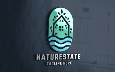 Modelo de logotipo Nature Real Estate Pro