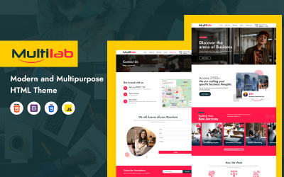 Multilab Consulting Business HTML-tema