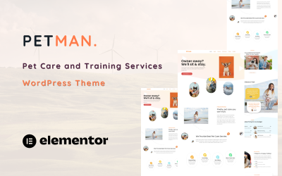 Petman - Služby péče o domácí mazlíčky Jednostránkové téma WordPress