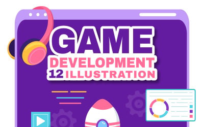 12 Video Oyunu Geliştirme İllüstrasyonu