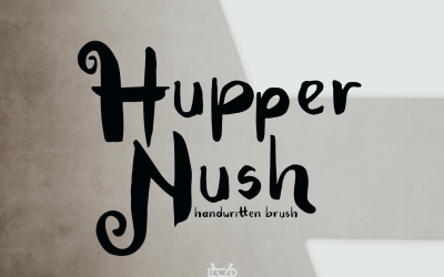 BEZPŁATNE Hupper Nush — czcionki odręczne
