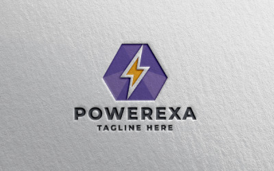 Modello di logo Powerexa Pro