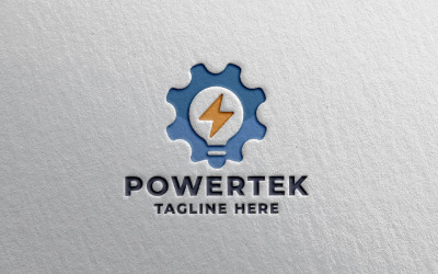 Шаблон логотипа Powertek Pro