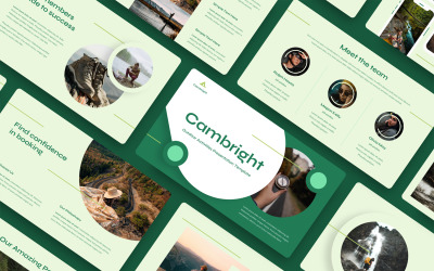 Cambright - Активный отдых на свежем воздухе Шаблон слайдов Google