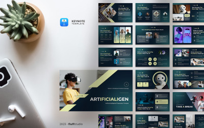 Mesterséges intelligencia / AI Keynote sablon