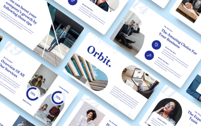 Orbit - Modelo de apresentação do Google para perfil da empresa