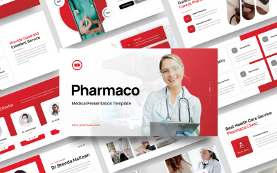 Pharmaco - Medicinsk PowerPoint-mall