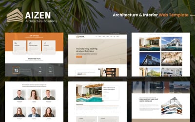 Aizen - Адаптивный шаблон сайта для архитектуры и интерьера