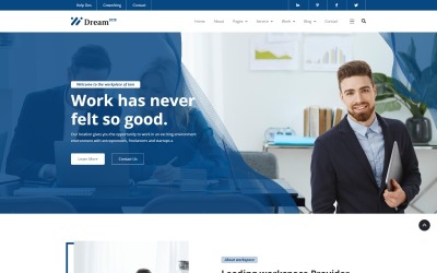 DreamHub – Workspace-Company HTML5-sablon