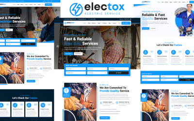 Electox - Güç ve Elektrik Hizmetleri HTML5 Şablonu