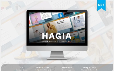 Hagia - ключовий шаблон креативної бізнес-презентації