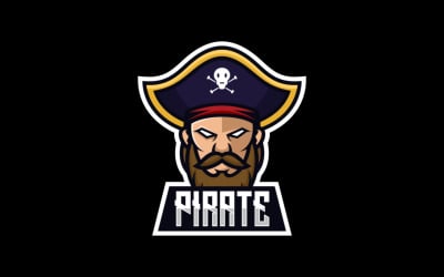 Pirate E-Sport e logotipo esportivo