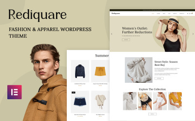 Rediquare - motyw WordPress dotyczący mody i odzieży