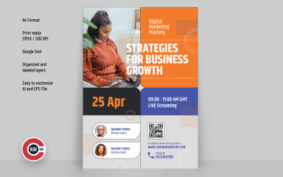 Webinarflyer voor digitale marketing - 00018