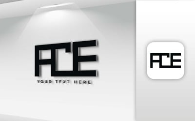 ACE 名称字母标志设计-品牌标识