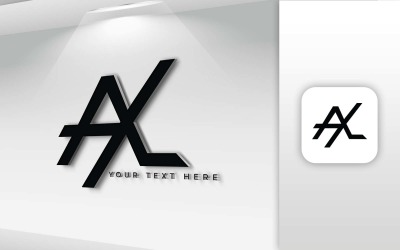 AXL Naam Letter Logo Design - Merkidentiteit