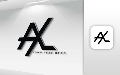 AXL-Namensbuchstaben-Logo-Design – Markenidentität