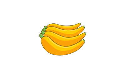 banan fruite logotyp mall tecken varumärkesidentitet design