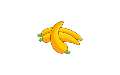 banana fruite logo design modello identità di marca