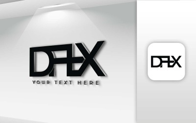 Création de logo de lettre de nom DAX - Identité de marque