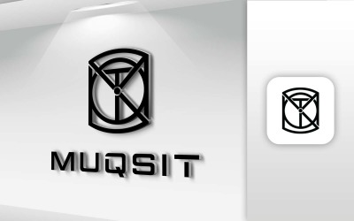 Création de logo de lettre de nom MUQSIT - Identité de marque