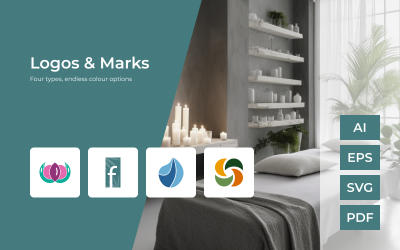 Felicity — Wellness and SPA Şık ve Şık Logo Paketi