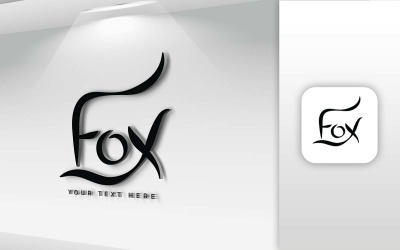 FOX 名称字母标志设计-品牌标识