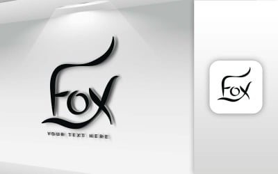 FOX Naam Letter Logo Design - Merkidentiteit