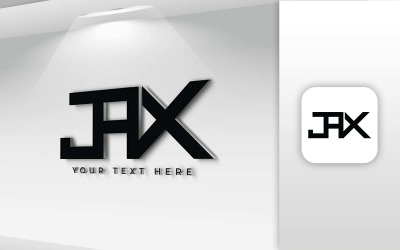JAX ім&amp;#39;я лист дизайн логотипу - фірмовий стиль