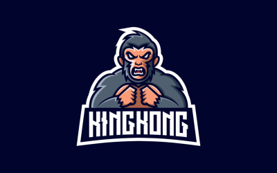 King Kong E- Sport och Sport Logotyp