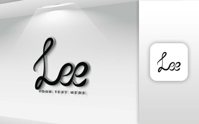 LEE Name Letter Logo Design - Identidad de marca