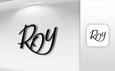 ROY 名称字母标志设计-品牌标识