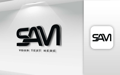 SAM Nome Lettera Logo Design - Identità del marchio