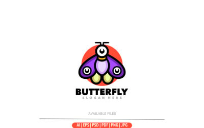 Butterfly logo design simple unique