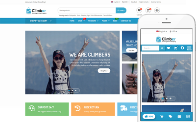 Climber - Çok Satıcılı Pazar Yeri Teması WooCommerce Teması