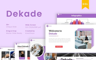 DEKADE – Google Slide-Präsentationsvorlage